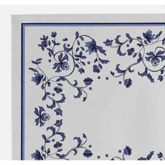 Blue Portofino by Spode Set of 4 Placemats 13x19 Blue & White Spring Floral NEW - Picture 6 of 14
